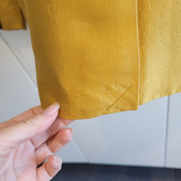 Club Monaco Wool Silk Metallic Gold Blazer Size 4 - Picture 3 of 7